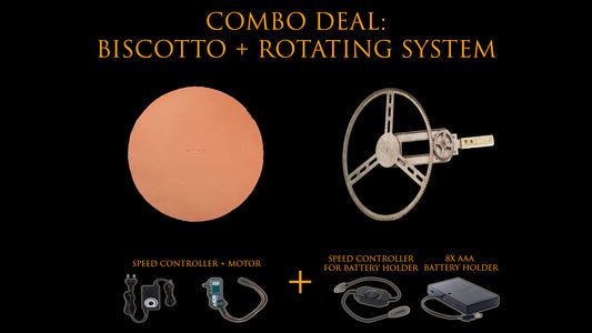 Combo Deal - Rotating Kit for Cozze 17 & other 16" ovens + Biscotto